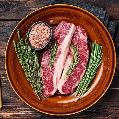 Steaks, AAA 8/10oz Striploin Steaks, AAA 8/10oz Striploin