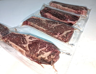 Steaks, AAA 8/10oz Striploin Steaks, AAA 8/10oz Striploin